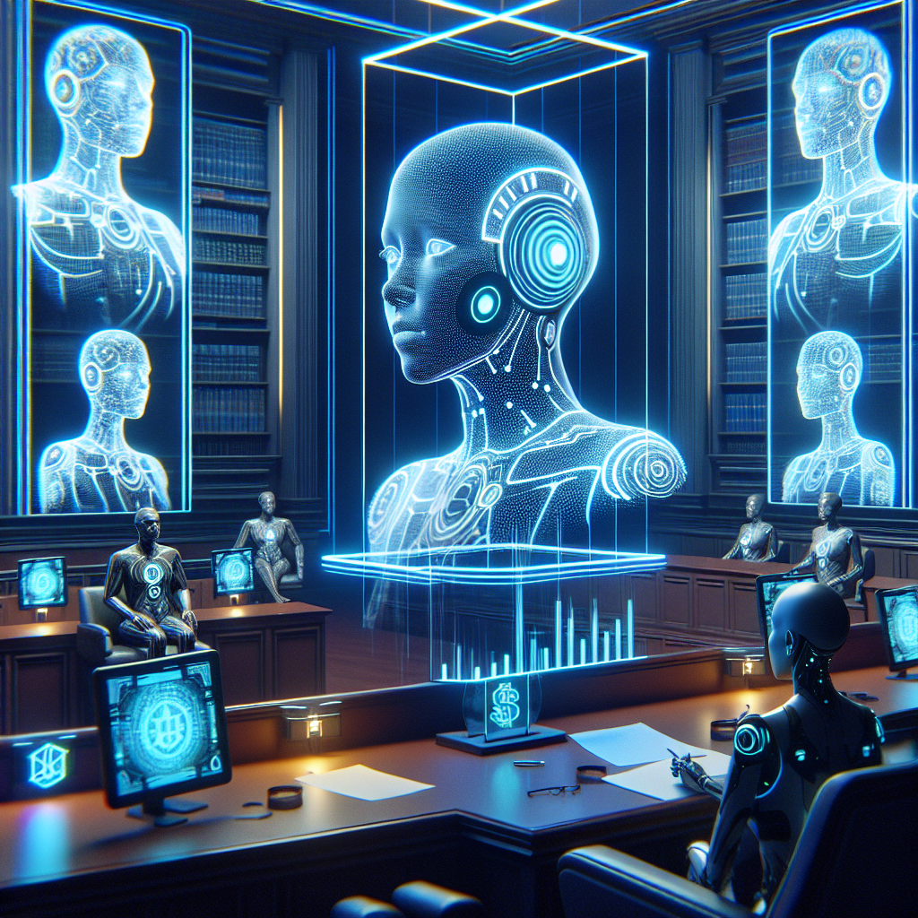 1. Visualize an AI-powered court system in the wor...