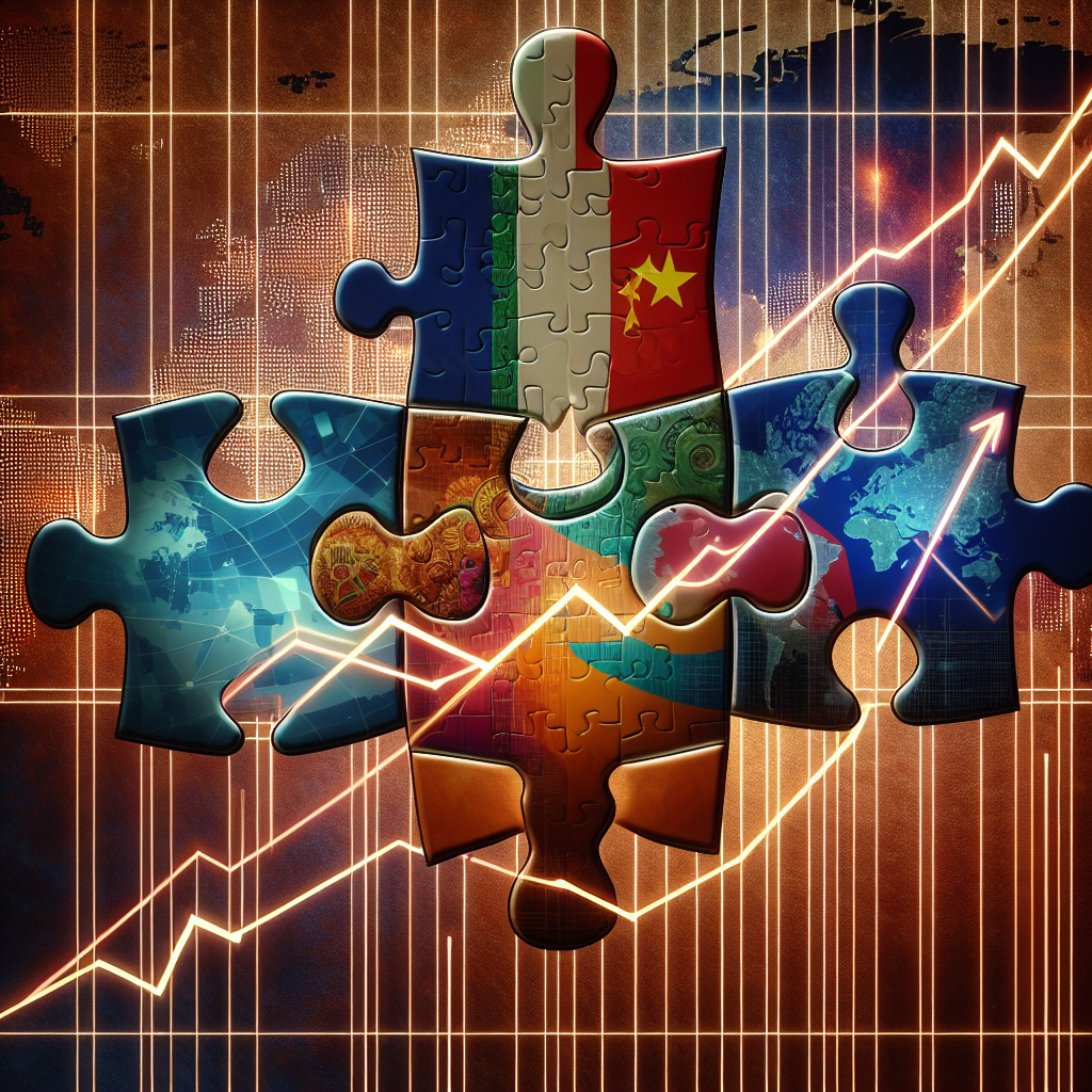 2. Create an abstract image of interconnected puzz...